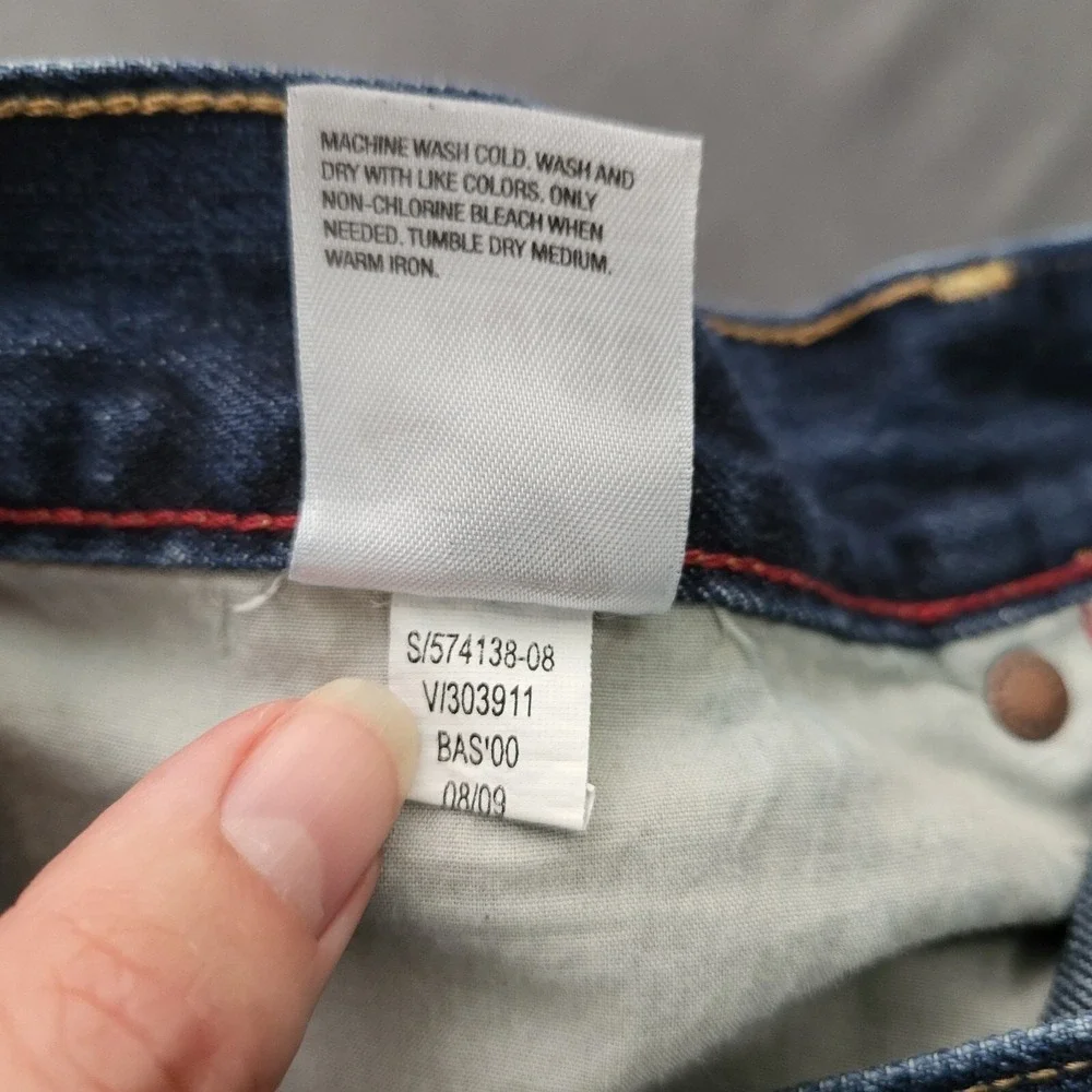 Old Navy Mens The Authentic Loose Fit Dark Wash Denim Blue Jeans 40x30 Y2K Skate